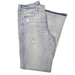 American Eagle Women's Artist Flare Hi-Rise-Pewter Blues-NWT